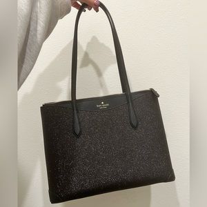 Kate Spade Black Sparkle Tote